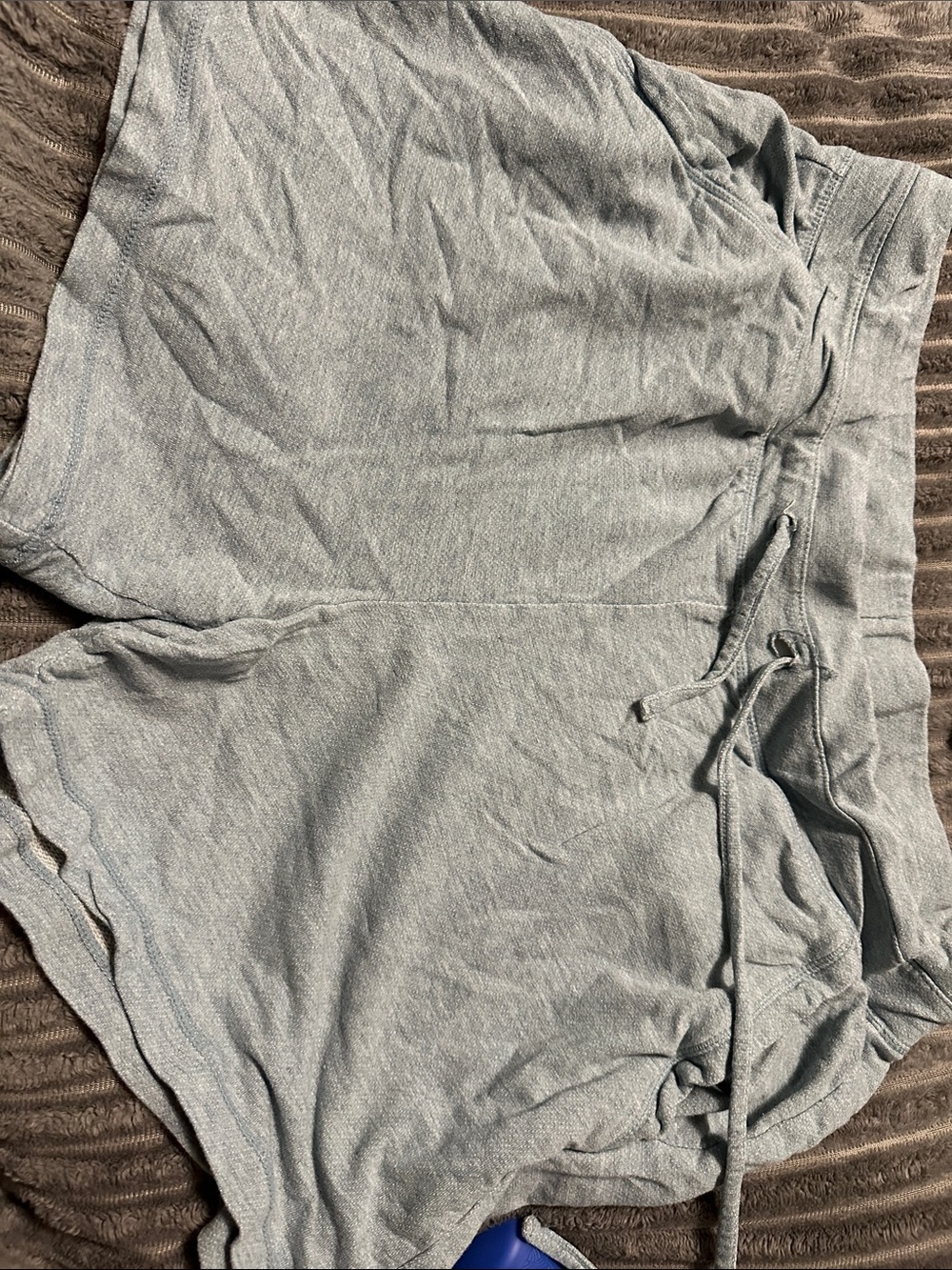 Light Gray Drawstring Lounge Shorts
